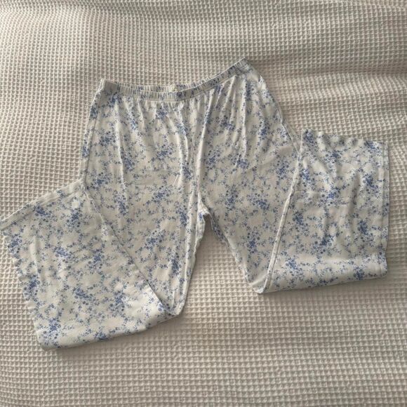 Charter Club Pants - Charter Club Blue Floral Pajama Lounge Pants – XL